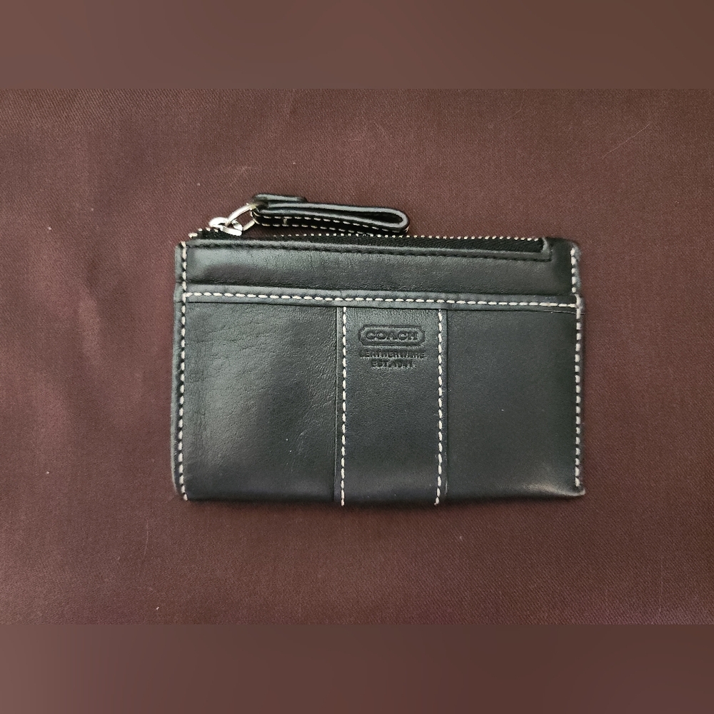 Coach Hampton Black Leather Satchel & Matching Wallet - Picture 13 of 16